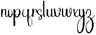 Handwriting Regular otf (400) Font LOWERCASE