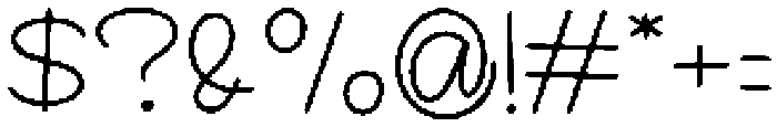 Handwriting Regular otf (400) Font OTHER CHARS