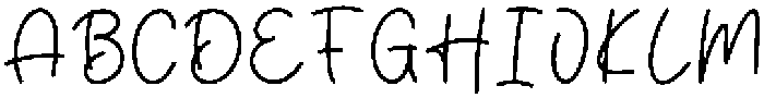 Handwriting Regular otf (400) Font UPPERCASE