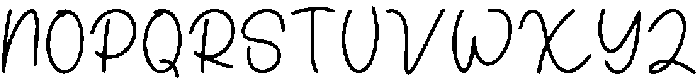 Handwriting Regular otf (400) Font UPPERCASE