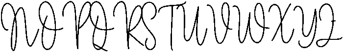 Handwriting Regular otf (400) Font UPPERCASE