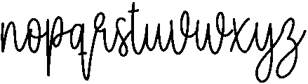 Handwriting Regular otf (400) Font LOWERCASE