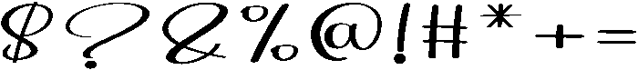 Handwriting Regular otf (400) Font OTHER CHARS