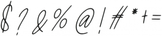 Handwriting Regular otf (400) Font OTHER CHARS