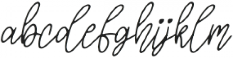 Handwriting Regular otf (400) Font LOWERCASE