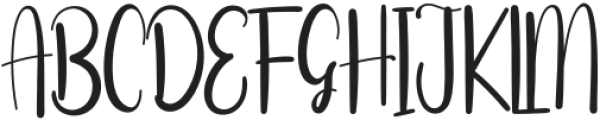 Handwriting Regular ttf (400) Font UPPERCASE