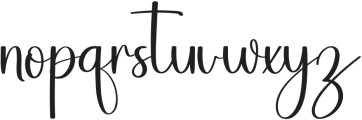 Handwriting Samantha Regular otf (400) Font LOWERCASE