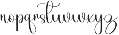 Handwriting1 Regular otf (400) Font LOWERCASE