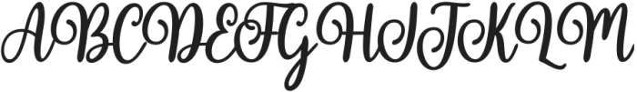 Handwritten Italic ttf (400) Font UPPERCASE