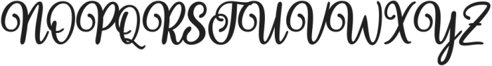 Handwritten Italic ttf (400) Font UPPERCASE