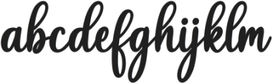 Handwritten Italic ttf (400) Font LOWERCASE