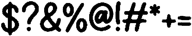 Handwritten Monoline Regular otf (400) Font OTHER CHARS