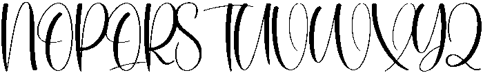 Handwritten Regular otf (400) Font UPPERCASE
