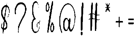 Handwritten Regular otf (400) Font OTHER CHARS