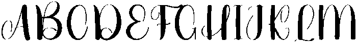 Handwritten Regular otf (400) Font UPPERCASE