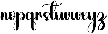 Handwritten Regular otf (400) Font LOWERCASE