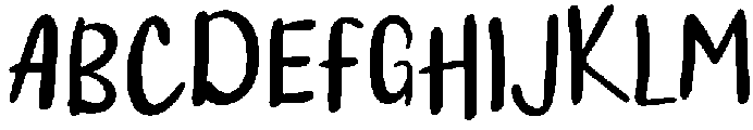Handwritten Regular otf (400) Font UPPERCASE