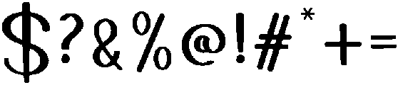 Handwritten Regular otf (400) Font OTHER CHARS