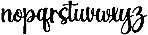 Handwritten-Regular otf (400) Font LOWERCASE