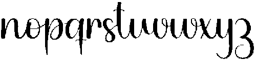 Handwritten Regular otf (400) Font LOWERCASE