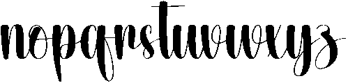 Handwritten Regular otf (400) Font LOWERCASE