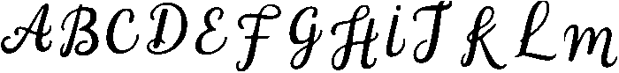 Handwritten Regular otf (400) Font UPPERCASE