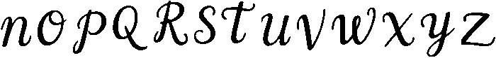 Handwritten Regular otf (400) Font UPPERCASE