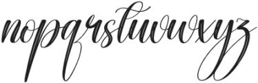 Handwritting Regular otf (400) Font LOWERCASE