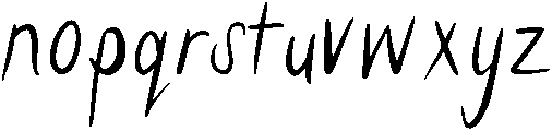Handy Regular otf (400) Font LOWERCASE