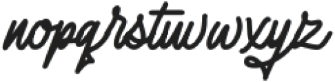 Handy Script regular otf (400) Font LOWERCASE