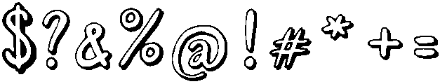 Handyman otf (400) Font OTHER CHARS