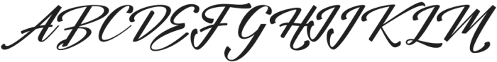 Hangberd Script Regular otf (400) Font UPPERCASE