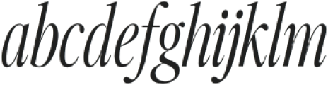 Hangoe Condensed Italic otf (400) Font LOWERCASE