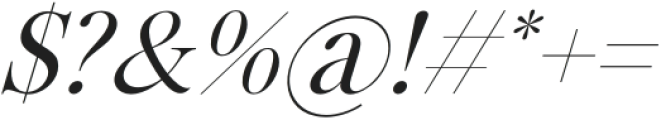 Hangoe Italic otf (400) Font OTHER CHARS