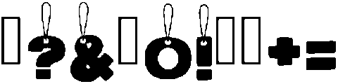 Hangtag Cutes Regular otf (400) Font OTHER CHARS