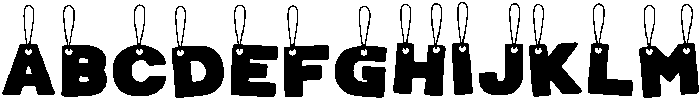 Hangtag Cutes Regular otf (400) FONT