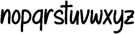 Hangtuah otf (400) Font LOWERCASE