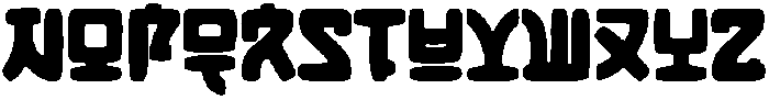 Hangul Street otf (400) Font UPPERCASE