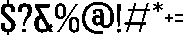Hanika Regular otf (400) Font OTHER CHARS