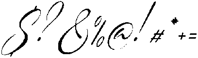 Haniquta Italic otf (400) Font OTHER CHARS