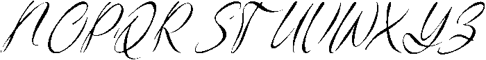 Haniquta Italic otf (400) Font UPPERCASE