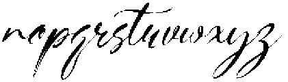 Haniquta Italic otf (400) Font LOWERCASE