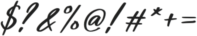 Hankey-Italic otf (400) Font OTHER CHARS