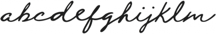 Hanley Rough Signature otf (400) Font LOWERCASE