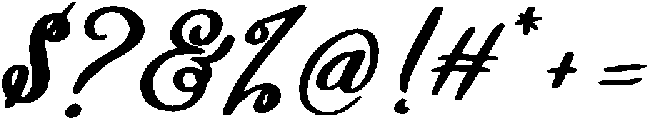Hannah otf (400) Font OTHER CHARS