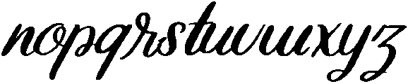 Hannah otf (400) Font LOWERCASE