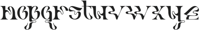 Hans - Chillway Regular otf (400) Font LOWERCASE