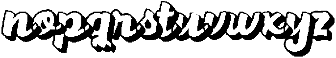 Hansley Hamelin Extrude Regular otf (400) Font LOWERCASE