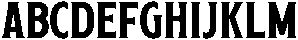 Hantera Bold otf (700) Font UPPERCASE