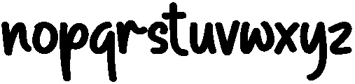 Happiness Regular otf (400) Font LOWERCASE
